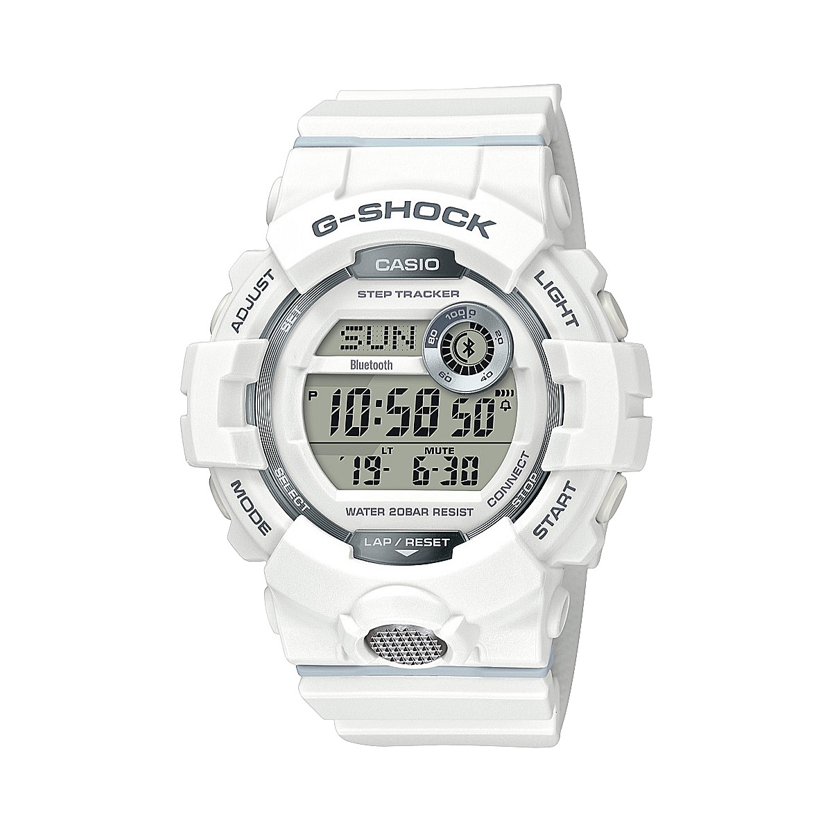 Mens G Shock Digital Watch G Squad Steptracker White