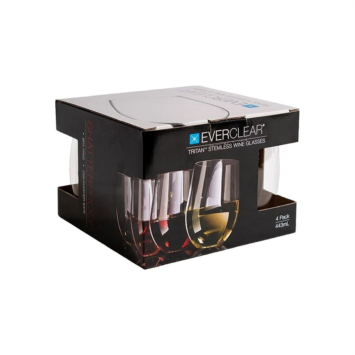 Wine And Food Tritan Stemless White Wine 4 Pack 7497