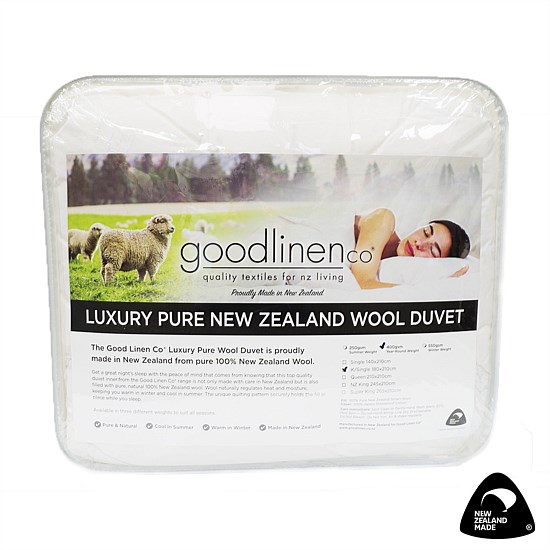 New Zealand Made Wool Duvet Inner 550 gm Winter Weight