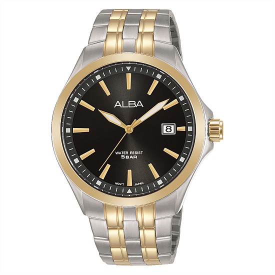 Men's Silver & Gold Classic Dress Watch