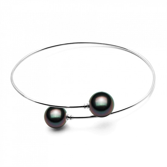 Black Tahitian Pearl Classics Crossover Cuff