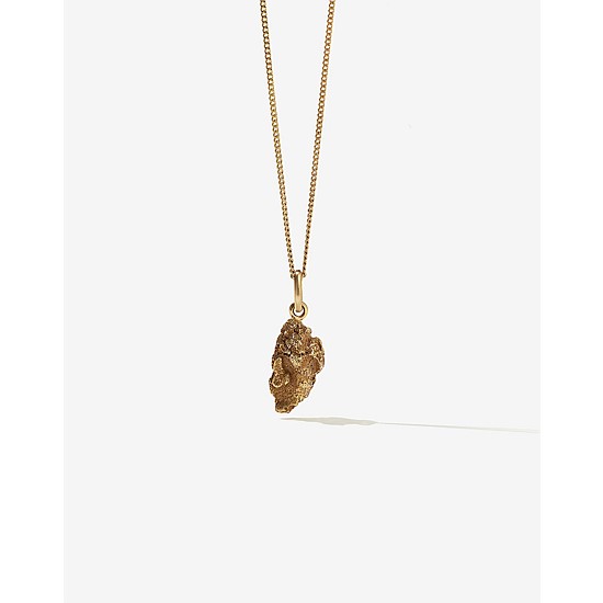 Gold Nugget Charm Necklace