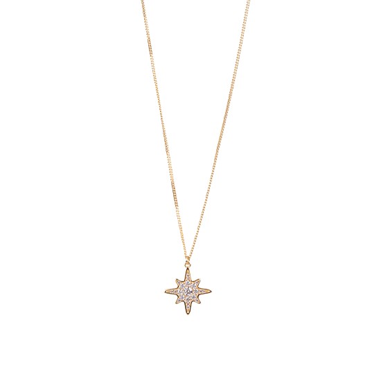 Starburst Pendant Gold Plate