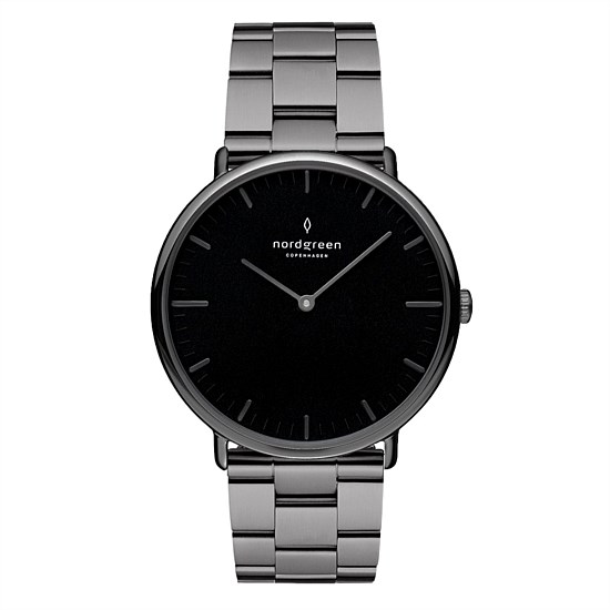 Native 40mm Gunmetal Black Wristwatch