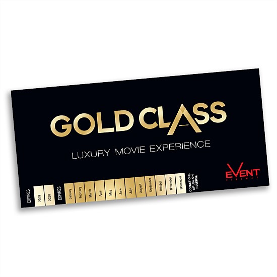 Gold Class Movie Money Book of 6