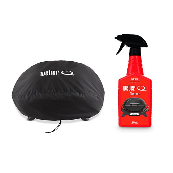 Weber Bundle Q2000N Cover & Q Cleaner