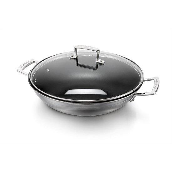 3-Ply Wok with Glass Lid