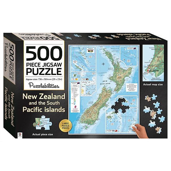 New Zealand 500 Piece Puzzle & Jigsaw Puzzle Roll Pack