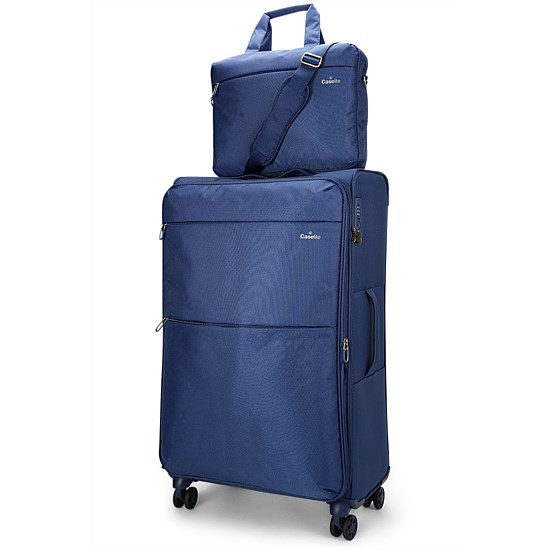 Caselite Ultra 80cm Softside Checked Suitcase & Laptop Bag Set