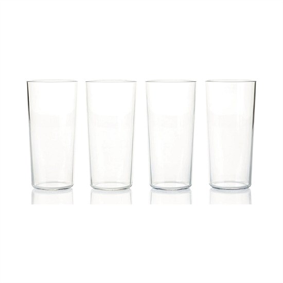 Tupperware Clear Tumblers 400ml (Set of 4)