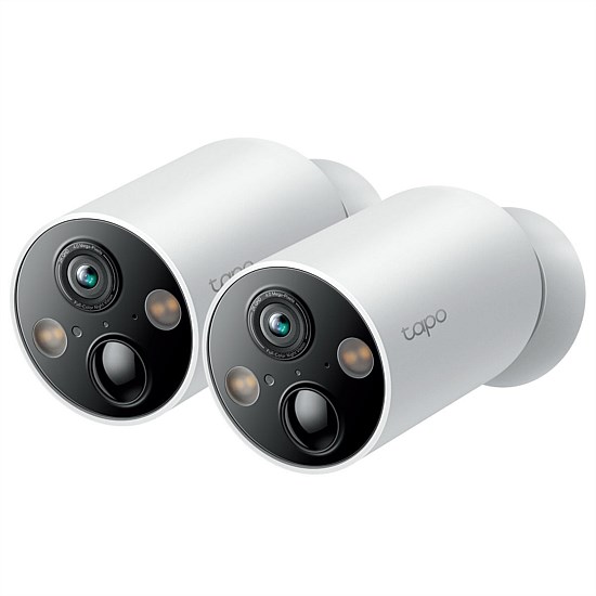 Tapo C425 4MP/2K+ Full-Color Smart Wire-Free Security Camera - 2 Pack