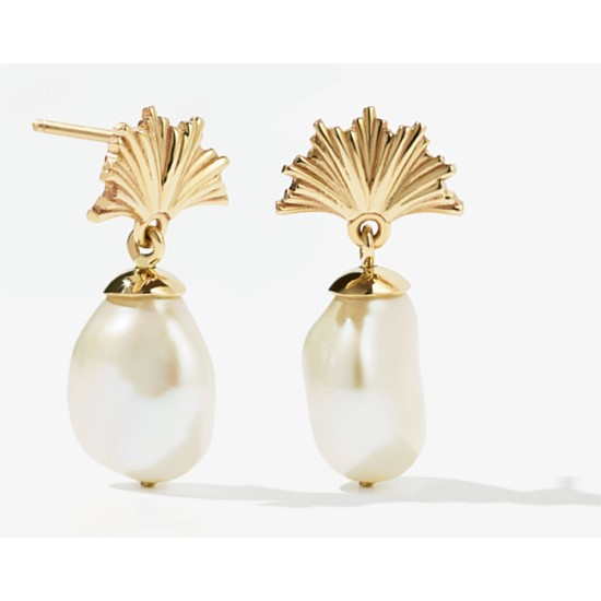 Vita Pearl Drop Earrings Small