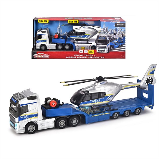 Police Volvo FH-16 Truck & Helicopter