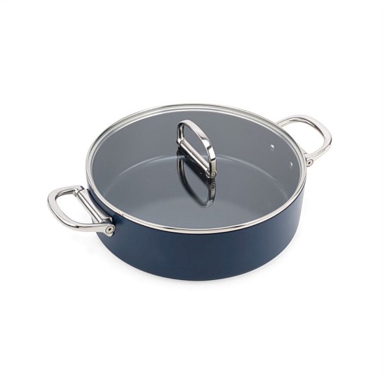 Space Non-Stick Shallow Casserole & Lid - 28cm