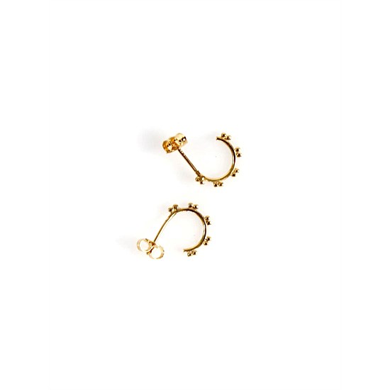 Hoop Stud Earring Gold