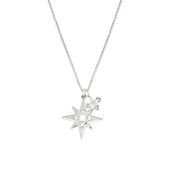 Single Star Necklace with Embellishment