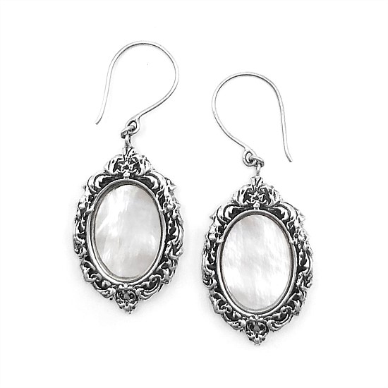 Antique Mirror Earrings