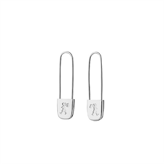 Runaway Safety Pin Earrings