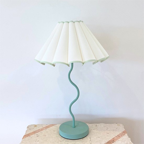 Harper Wavy Lamp- Sage