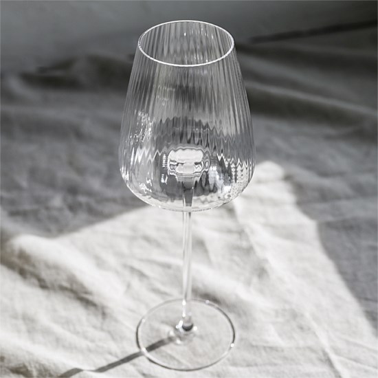 Melted Crystal White Wine Glass- Set of 4