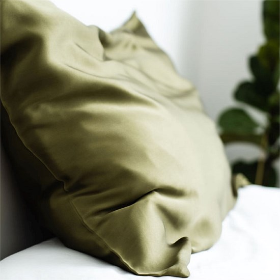 100% Pure Silk Pillowcase - Olive