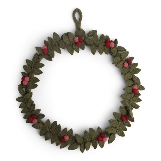 Wreath with Red Berries