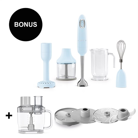 Hand Blender with Accessories and Food Processor Bundle