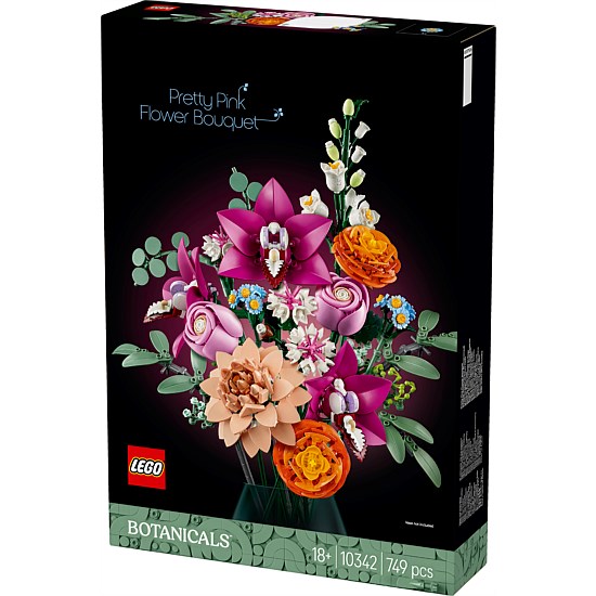 LEGO 10342 Botanicals Pretty Pink Flower Bouquet