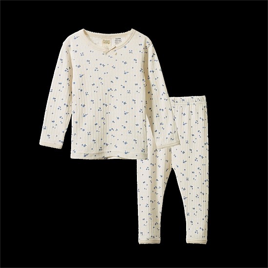 2PC LONG SLEEVE PYJAMA SET POINTELLE