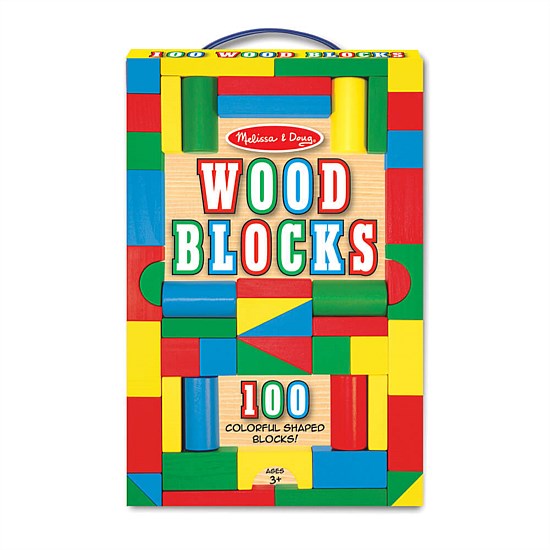 100 wood blocks set