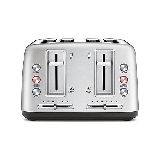 the Toast Control 4 Slice Toaster - Stainless Steel