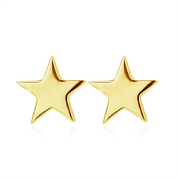 Stargazers Studs Gold Plate