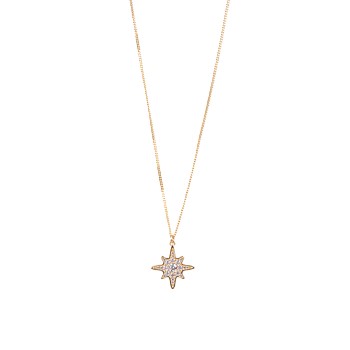 Starburst Pendant Gold Plate