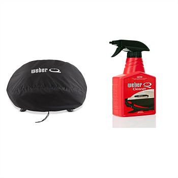 Weber Bundle Q2000N Cover & Q Cleaner