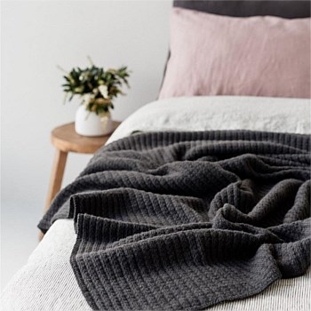 Ribbed Throw Blanket