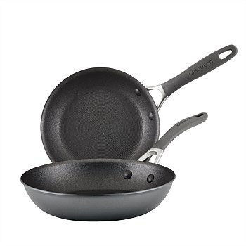 ScratchDefense Nonstick Induction Frypan Twin Pack 21.5/25.4cm