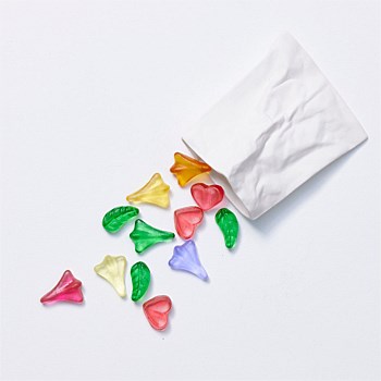 Lolly Bag with 12 Glass Lollies