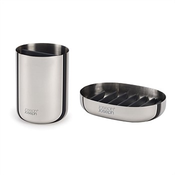 Joseph Joseph Luxe Toothbrush Caddy & Soap Dish (S/S)