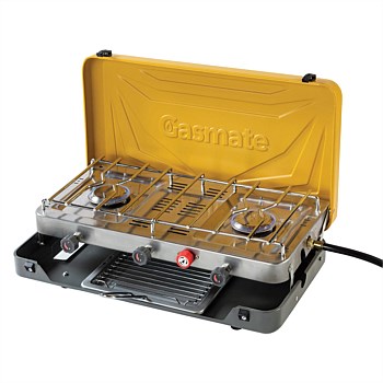 Gasmate LPG Stove with Grill 2 Burner