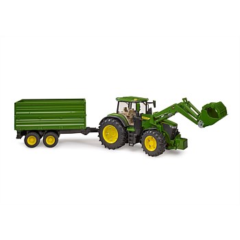 John Deere 7R 350 + frontloader and tipping trailer