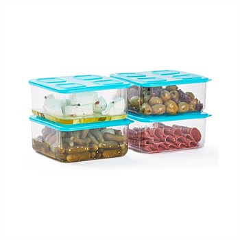 Tupperware Clear Mates Medium #2 Container (Set of 4)