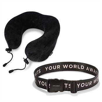 Explorer Neck Pillow & Luggage Strap Set