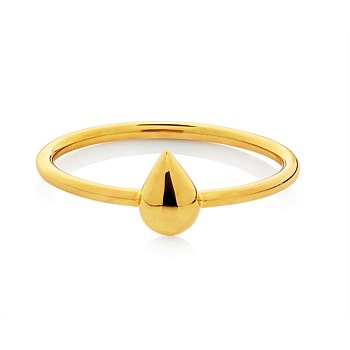 Droplet Ring 9CT Yellow Gold