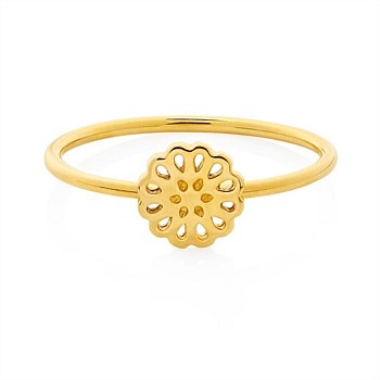 Lotus Ring 9CT Yellow Gold