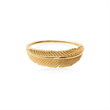 Miromiro Feather Ring 9CT Yellow Gold