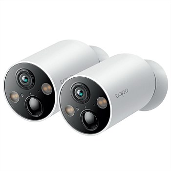 Tapo C425 4MP/2K+ Full-Color Smart Wire-Free Security Camera - 2 Pack