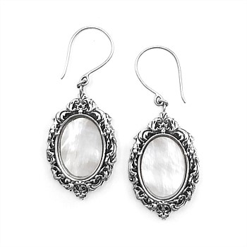 Antique Mirror Earrings