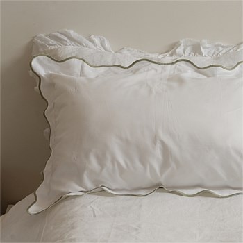 Celine Pillowcase Pair- Sage