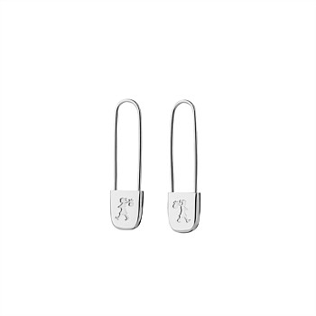 Runaway Safety Pin Earrings