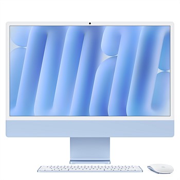 24-inch iMac: Apple M4 chip with 8-core CPU and 8-core GPU, 16GB, 256GB SSD